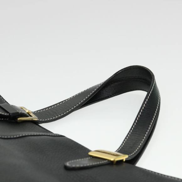 Burberrys Hand Bag Leather Black Auth bs4427 - Picture 8 of 16
